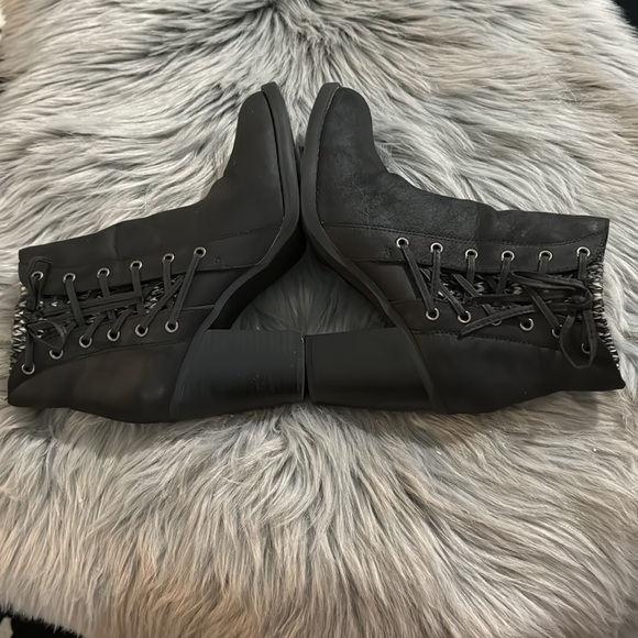 Rampage Pamina Stacked Heel Boots Booties 9.5 - Picture 6 of 13